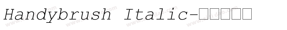 Handybrush Italic字体转换